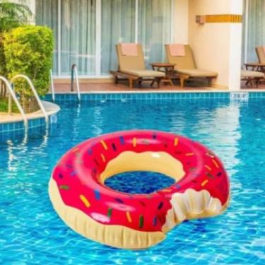Imagem de Boia Cintura Redonda Inflável Donuts 114 cm Piscina Praia Dutetoys , R