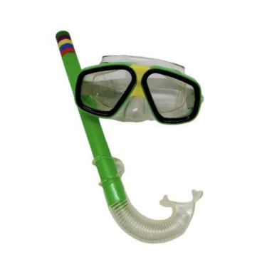 Imagem de Kit Mergulho Snorkel e Máscara infantil - Mix, Verde