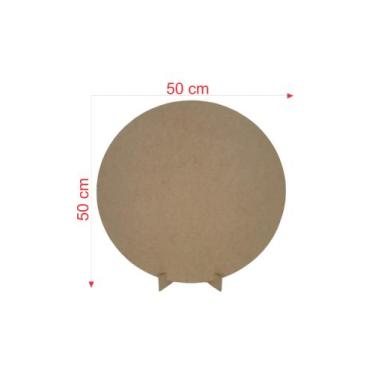 Imagem de Painel Redondo De 50cm De Diametro C/suporte Para Decoração De Festa -
