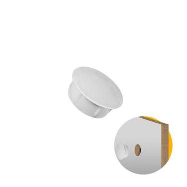 Imagem de Tapa Furo Interno 10 Mm Branco 100 Unidades - Sr, Interno, Polímero, B