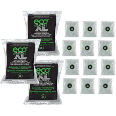Imagem de ECO Balance 03-ECOXL12 ECO XL Contas de equilíbrio de pneu e roda de condições extremas - Veículos off-road, pneus de caminhão leve, (12) sacos de contas de equilíbrio de 85 g, (12) tampas de válvula