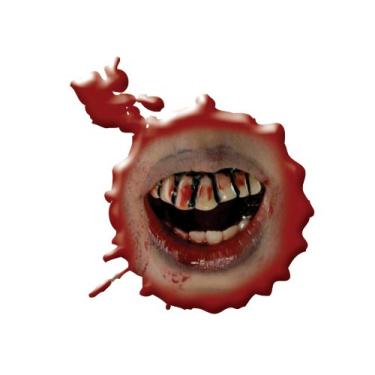 Imagem de Rubie's Costume Co inspirado por The Walking Dead Bloody Teeth Acessório de fantasia adulto, Multi, tamanho nico