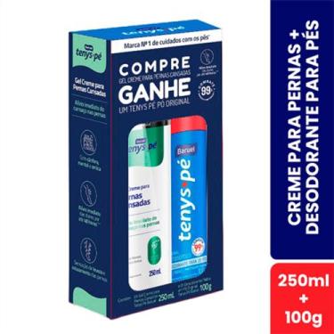 Imagem de Kit Tenys Pé Baruel Creme Para Pernas Cansadas 250ml + Desodorante Par