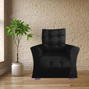 Imagem de Poltrona Retrátil e Reclinável Pra Extensão De Cílios Modelo Mariane Preto