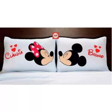 Imagem de Kit Fronhas Mickey e Minnie Personalizadas - Gama Acessórios