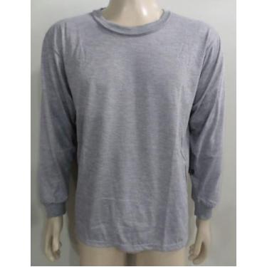 Imagem de Camiseta malha fria, manga longa, com punho direto da fábrica p/m/g/gg
