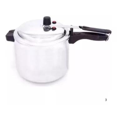 Imagem de Panela Pressão Antiaderente Grande Polida 4,5ltrs 2 Válvulas - Mp Alum