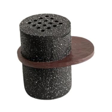 Imagem de Ｂｅｓｇａ Queimador de incenso árabe aroma ornamento resina mesa moderna peça central bakhoor queimador incensário para spa mesa presente de inauguração, S Black