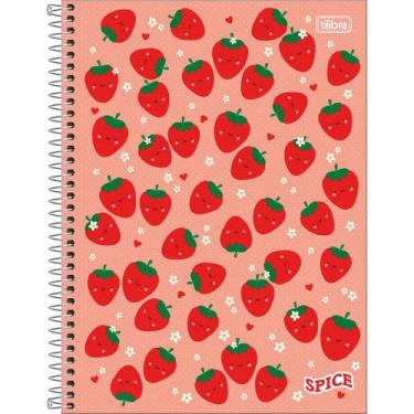 Imagem de Caderno Univ. Capa Dura 1 Matérias Spice Fem. 80 Fls Tilibra Com Adesi