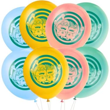 Imagem de Balões de látex estampados com 4 cores sortidas Meu Malvado Favorito - (30,5 cm) Pacote com 8 - Decorações perfeitas para festas de aniversário e celebrações temáticas do Malvado Favorito