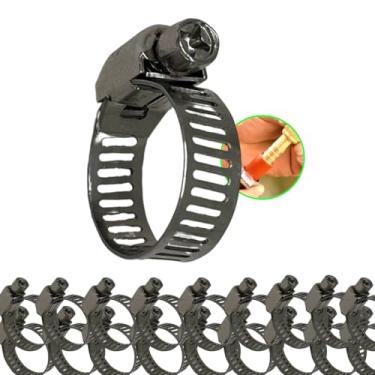 Imagem de Abra�adeira De Inox Sem Fim P/Mangueiras 50 Pe�as Metal americana 3/4 polegada 13mm a 19mm