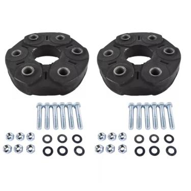 Imagem de Tiny Force Par de discos flexíveis de eixo de transmissão compatíveis com Mercedes-Benz C/CLK/E/S/SLK Class W202 W203 W210 W211 W220 W221 R170 R171