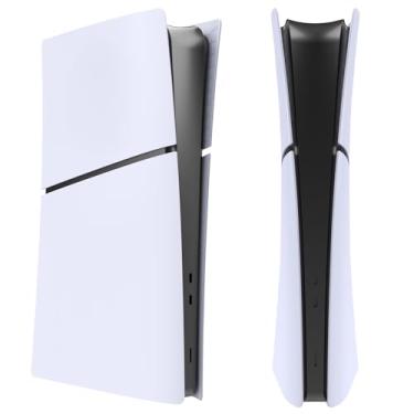 Imagem de IMOFEE Placas De Cobertura De Edição Digital Para O Novo Console Ps5 Slim, Painéis De Concha Compatíveis Com Os Novos Acessórios Do Playstation 5 Slim, Placa Frontal De Substituição Protetora (Branca)