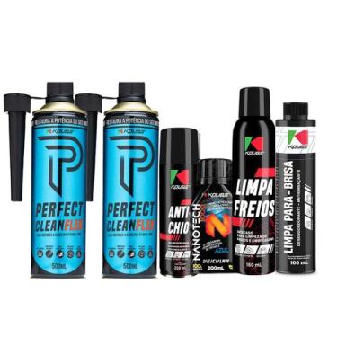 Imagem de Kit Limpeza De Freios + Condicionador de Metais + Perfect - KOUBE