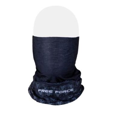 Imagem de Bandana ciclismo corrida Free Force Black c/ proteção UV, Preto, Único