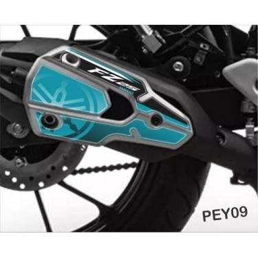 Imagem de Adesivo Protetor  De Escapamento Resinado Yamaha Fz 25 Pey09 - Resitan