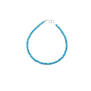 Imagem de Mandala Esotérica, Pulseira em Pedra Turquesa Facetada