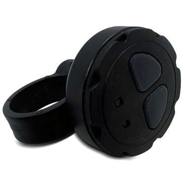 Imagem de 12speed Doormate 2 Abridores de porta de garagem universais para bicicletas, controle de botão duplo para várias portas ou portões, guidão e suporte de haste, compatibilidade com bateria CR2032