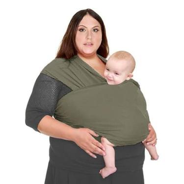 Imagem de Mamãe Canguru Baby Sling Confortável P/Seu Bebê (CHUMBO)