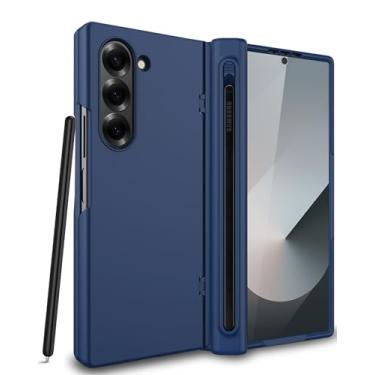 Imagem de NINKI Capa com suporte de caneta S para Samsung Galaxy Z Fold 6 com compartimento para S Pen, capa rígida de corpo inteiro para Samsung Z Fold 6, protetor de tela, slot Stylus para Galaxy Fold6 capa