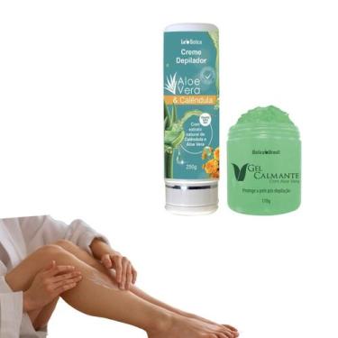 Imagem de Creme Depila Sem Dor E Gel Calmante Calêndula & Aloe Vera - Lucys