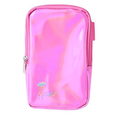 Imagem de Bolsa tiracolo 3 em 1 | Arnês de perna de carnaval para mulheres | Bolsa de cintura holográfica | Rave Leg Pack com fivelas, Rosa - rosa claro, One Size, Bolsa de coxa 3 em 1, pochete transversal