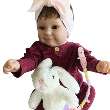 Imagem de Bebê Reborn Menina Corpo Todo Em Silicone De Vinil Artesanal