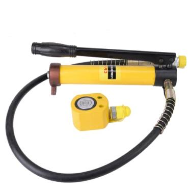 Imagem de Bomba Hidráulica Manual, Macaco Hidráulico, Cilindro 45# Obras de Aço para Reparos de Carros Reparo Estrutura Carroceria