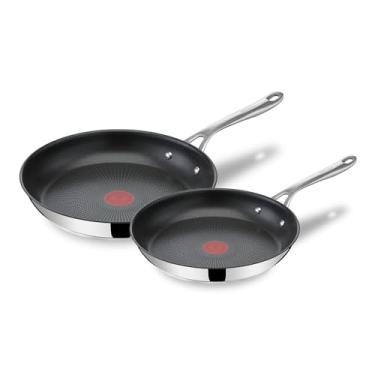 Imagem de Tefal Frigideira E304S244, 28 cm, 24 cm, Jamie Oliver, aço inoxidável