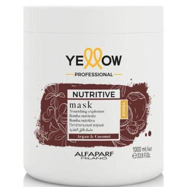 Imagem de Máscara Nutritive Yellow Argan 1 Litro Alfaparf Nutrição Hidratação Br