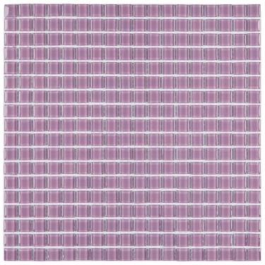 Imagem de Pastilha De Vidro Cristal 30x30cm 1,5x1,5cm Lilás Claro