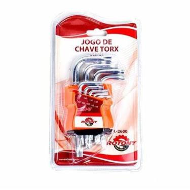 Imagem de Jogo De Chave Torx 9 Pç T10 A T50 - Rotony