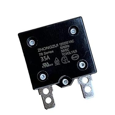 Imagem de weelye 1Pcs 35A 125/250Vac 50Vdc Automatic Reset Relay Thermal Switch Circuit Breaker Current Overload Protector for Children Riding Electric Car Accessories