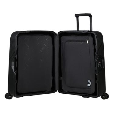 Imagem de Mala Grande Magnum Eco Samsonite Polipropileno Cadeado Tsa 4 Rodas Duplas Giro 360 Preto G