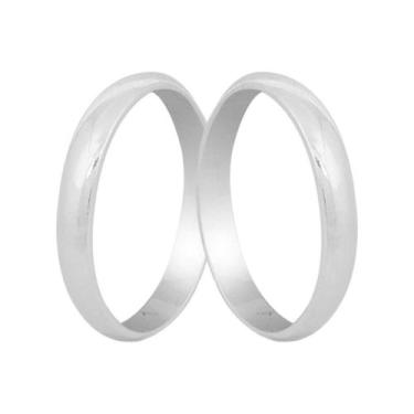 Imagem de Par De Alianças Namorada Noiva Fina Em Prata 925 - Dazzie, 16