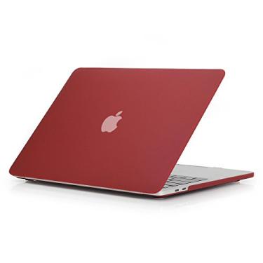 Imagem de Capa rígida RYGOU para MacBook Pro 13,3, capa rígida de plástico fosco com capa de teclado e protetor de tela para MacBook Pro Air de 13 polegadas, Wine Red, (A1706/A1708/A1989)New Macbook Pro 13''
