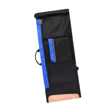 Imagem de kowaku Mochila de skate, bolsa de transporte para skate, mochila multifuncional de viagem para adultos, viagens e esportes ao ar livre, Azul