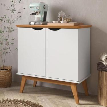 Imagem de Buffet com 2 Portas Colombo Branco Acetinado - CASA H