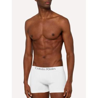 Imagem de Cuecas Calvin Klein Underwear Trunk Seamless Outline Logo Brancas Pack
