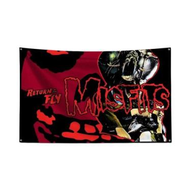 Imagem de Rock Band M-misfits 3x5 Ft Bandeira De Impressão Digital De Poliéster 