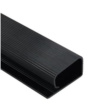 Imagem de Kit de gerenciamento de cabos sob a mesa, organizador de cabos autoadesivo, bandeja oculta de cabos, comprimento total de 2,41 cm (6 pacotes x 15,75 cada), preto