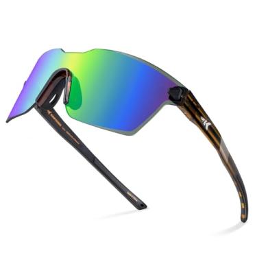 Imagem de KastKing Óculos De Sol Polarizados Para Pesca Tarkio, Lentes Grandes De Policarbonato, Design Envolvente Sem Aro, Óculos De Sol Esportivos Com Proteção Uv400