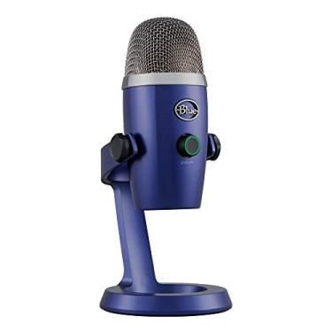 Imagem de Microfone Condensador USB Logitech For Creators Blue Yeti Nano com Captação Cardióide e Omnidirecional, Efeitos BLUE VO!CE, Conexão Plug and Play para Podcast, Gravação e Streaming em PC e Mac - Azul