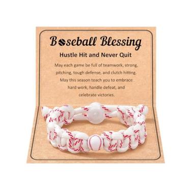 Imagem de HGDDER Presentes de beisebol, acessórios de beisebol, pulseira para meninos de 7/8/10/11/12/13 anos de idade, filho neto irmão, para lembrancinhas de festa, aniversário, formatura e espírito de equipe