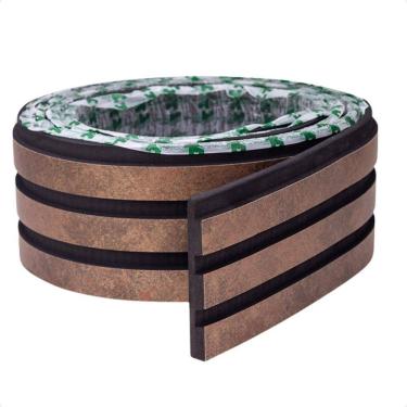 Imagem de Painel Ripado Laminado De Eva Autocolante Rolo 10Mt Corten