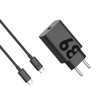Imagem de carregador turbo tipo c fonte 68w cabo compatível com motorola samsung