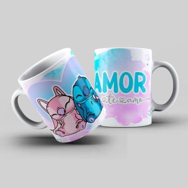 Imagem de Caneca xícara porcelana Stitch - Sublime