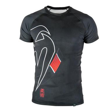 Imagem de Rashguard Manga Curta Venum Black Belt Dark, Tamanho G