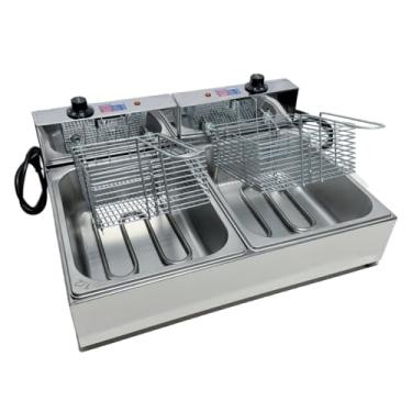 Imagem de Fritadeira Elétrica Industrial 2 Cubas Inox 10 Litros(220)