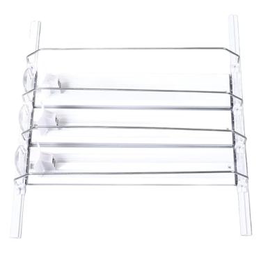 Imagem de Yosoo Soda de Largura Ajustável Pode Organizador, Organizador de Bebida de Pusher Glide para Geladeira 5 Linhas para Organizador de Bebidas na Geladeira (Branco)